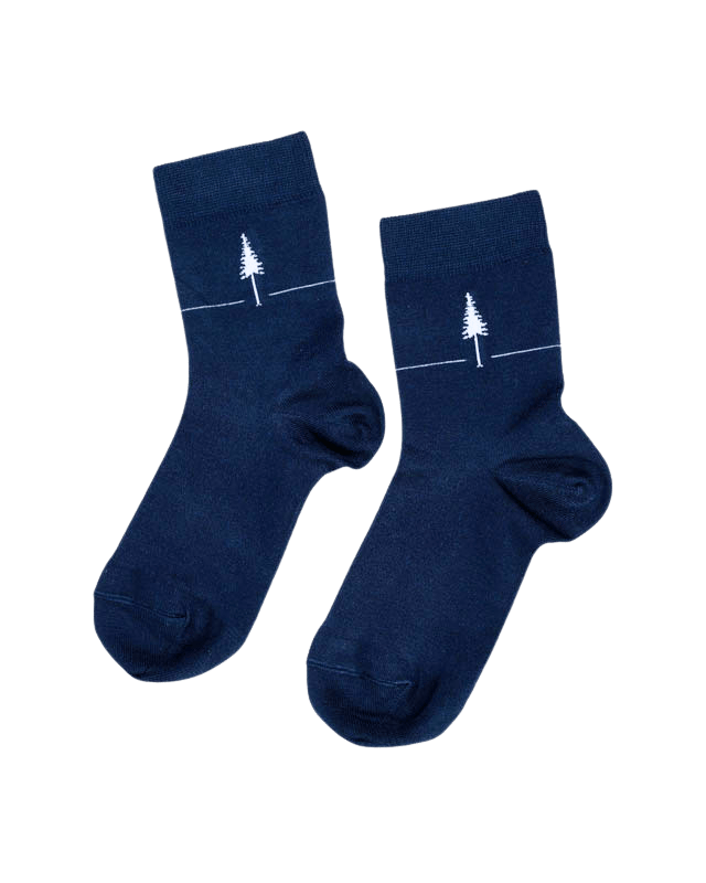 NIKIN TreeSocks Standard Socken Navy Bambus-Viskose