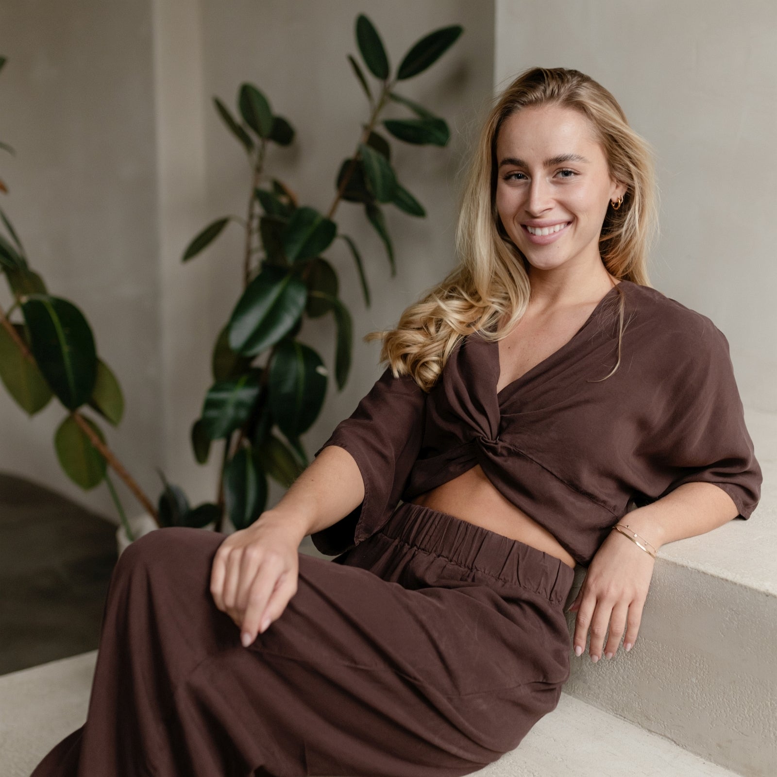 Nordlicht Merit Crop Top Tencel Salbei XS/S
