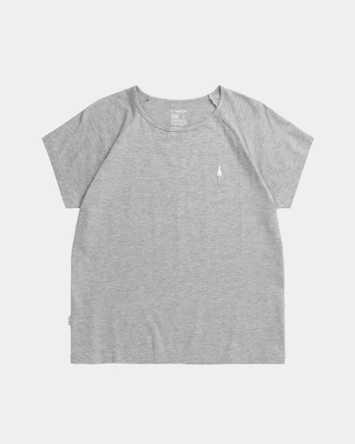 NIKIN TreeShirt Raglan Coffee Grey Mel T-Shirt Damen