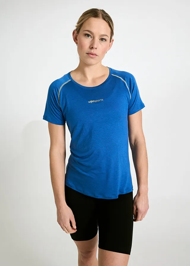 Wijld Sportshirt Fanny Damen Sport T-Shirt Dazzlingblue Lyocell