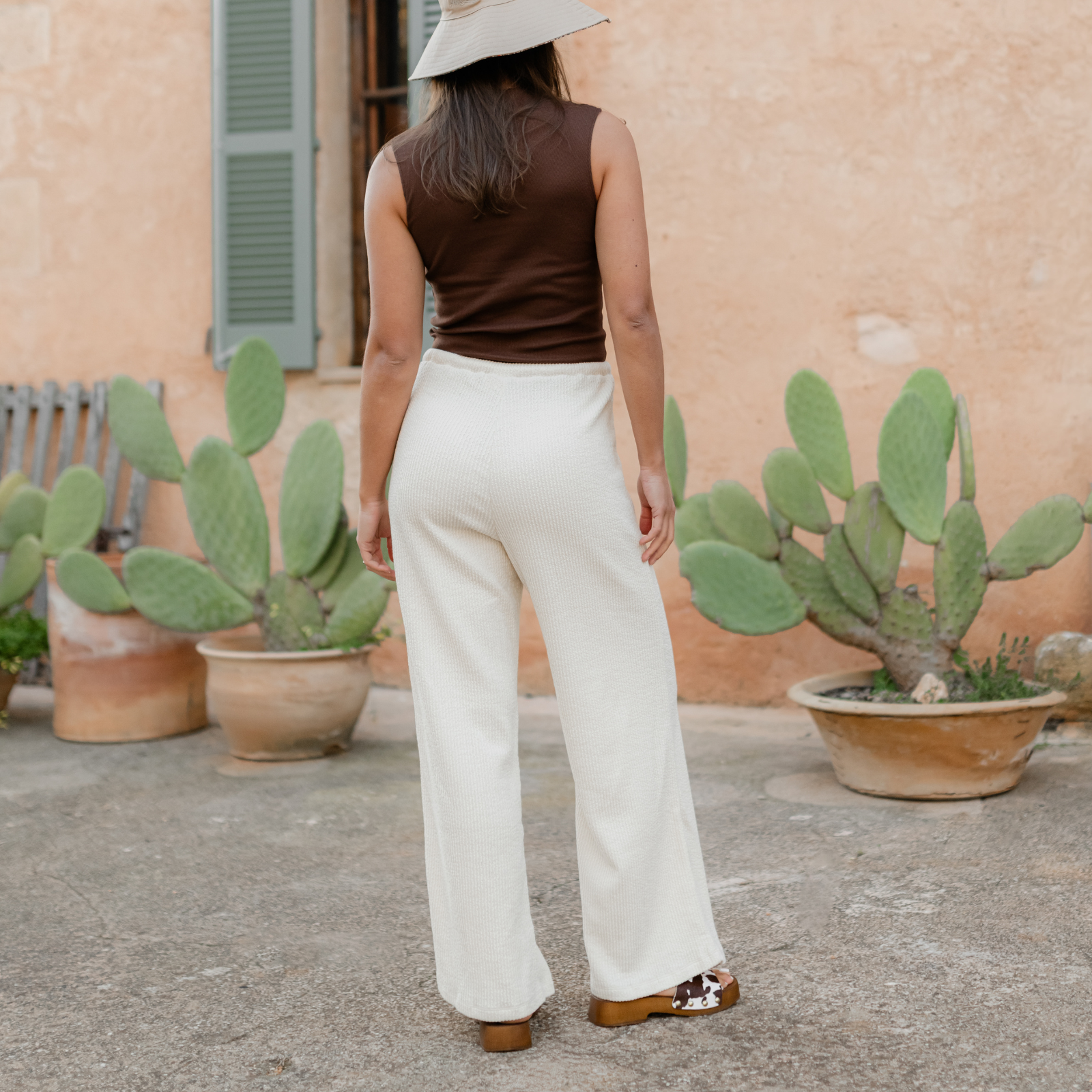 Nordlicht Auri Jersey Hose Weit Natur Bio-Baumwolle