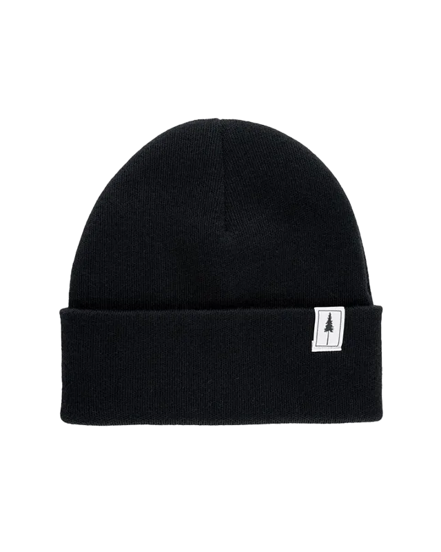 NIKIN Treeanie Mütze Schwarz Baumwolle Unisex Einheitsgröße