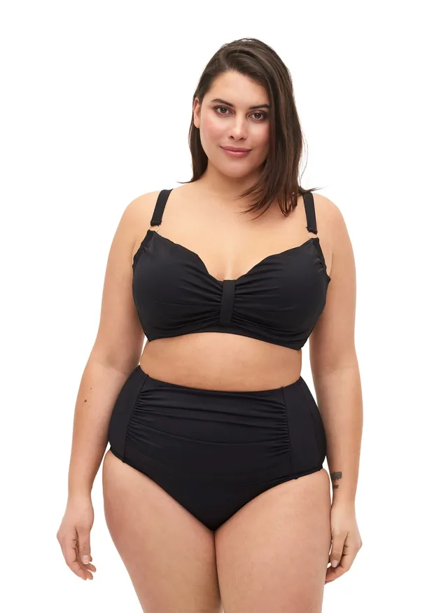 Zizzi Swim Bikini Slip Damen Gr.42 hohe Taille