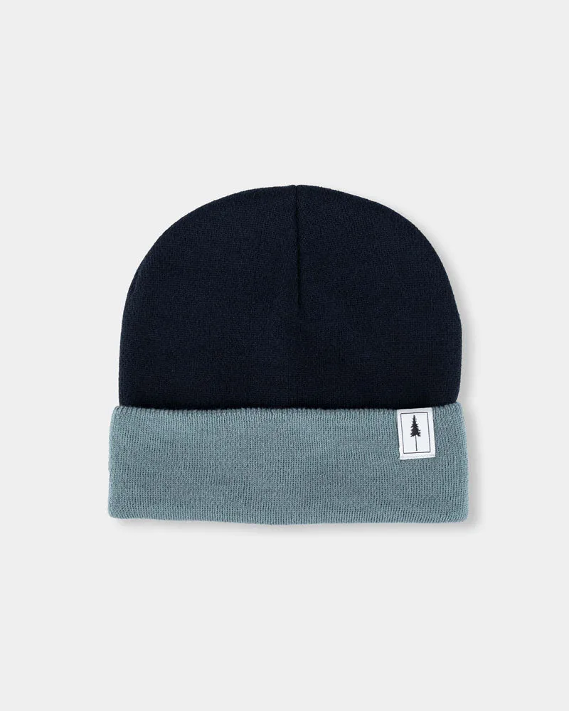 NIKIN Treeanie Colorblock Mütze Navy-Blau Baumwolle