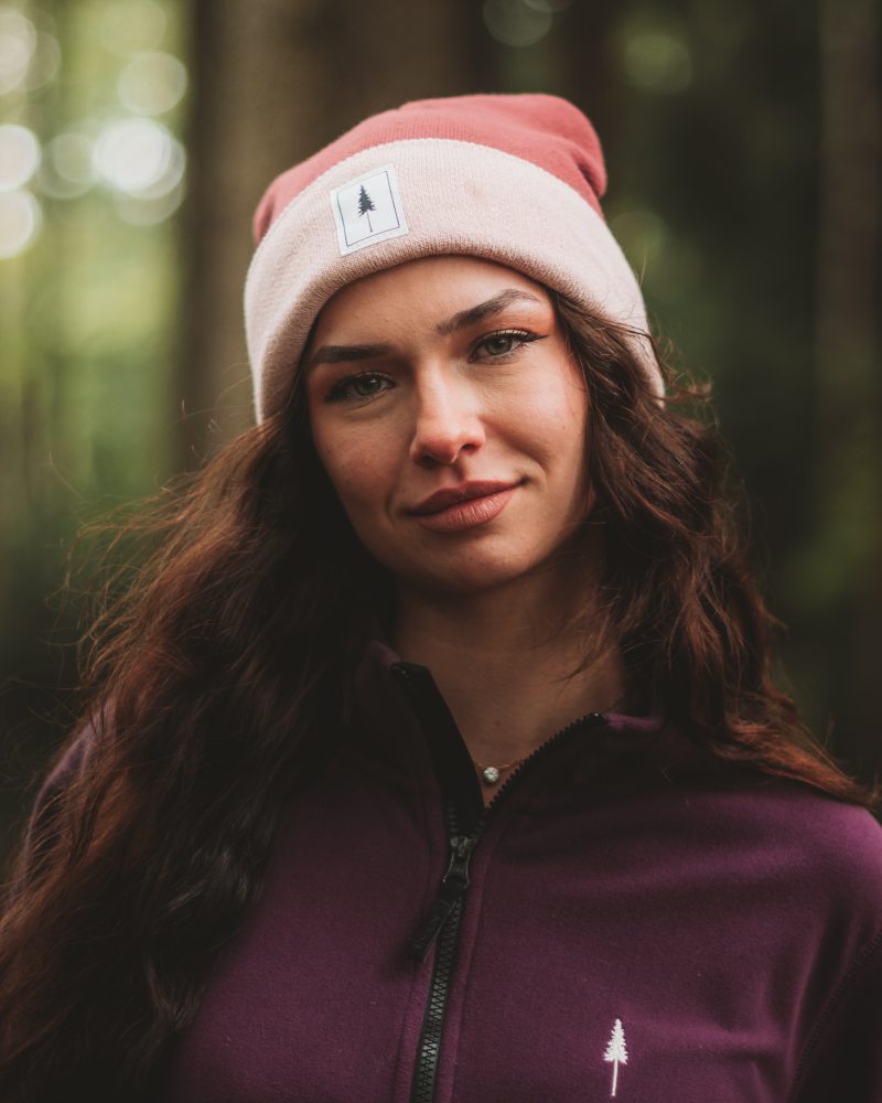 NIKIN Treeanie Classic Colorblock Mütze Blush-Clay One Size