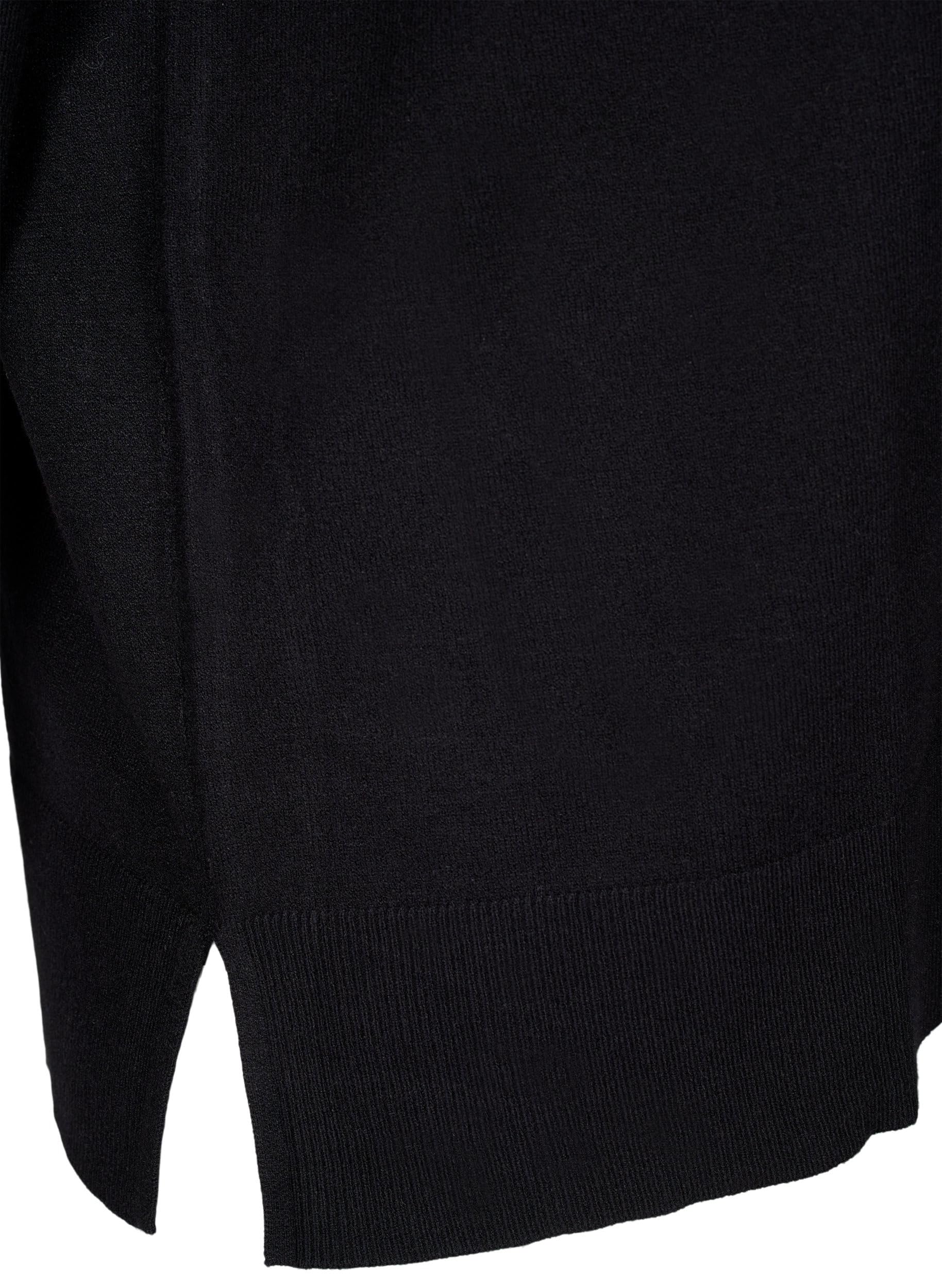 Zizzi Strickbluse Rundhals Langarm Ecovero Große Größen