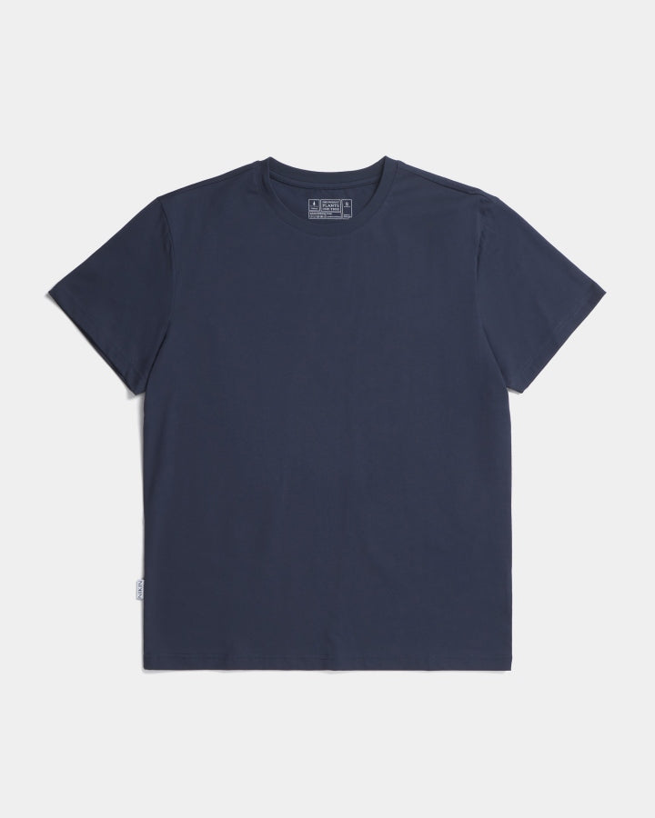 NIKIN TreeShirt Plain T-Shirt Dark Navy Bio-Baumwolle