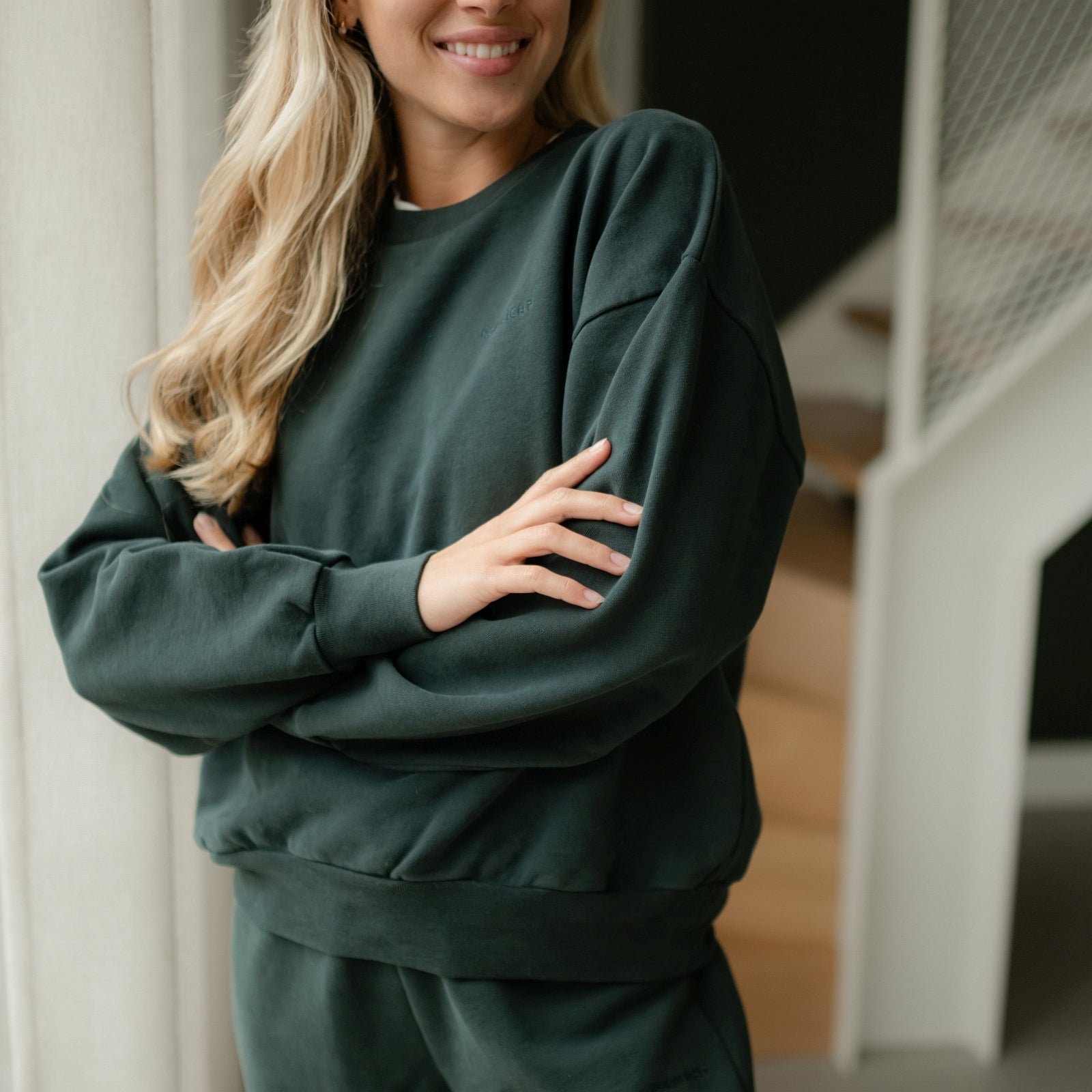 NORDLICHT Jonna Sweater Grün Bio-Baumwolle