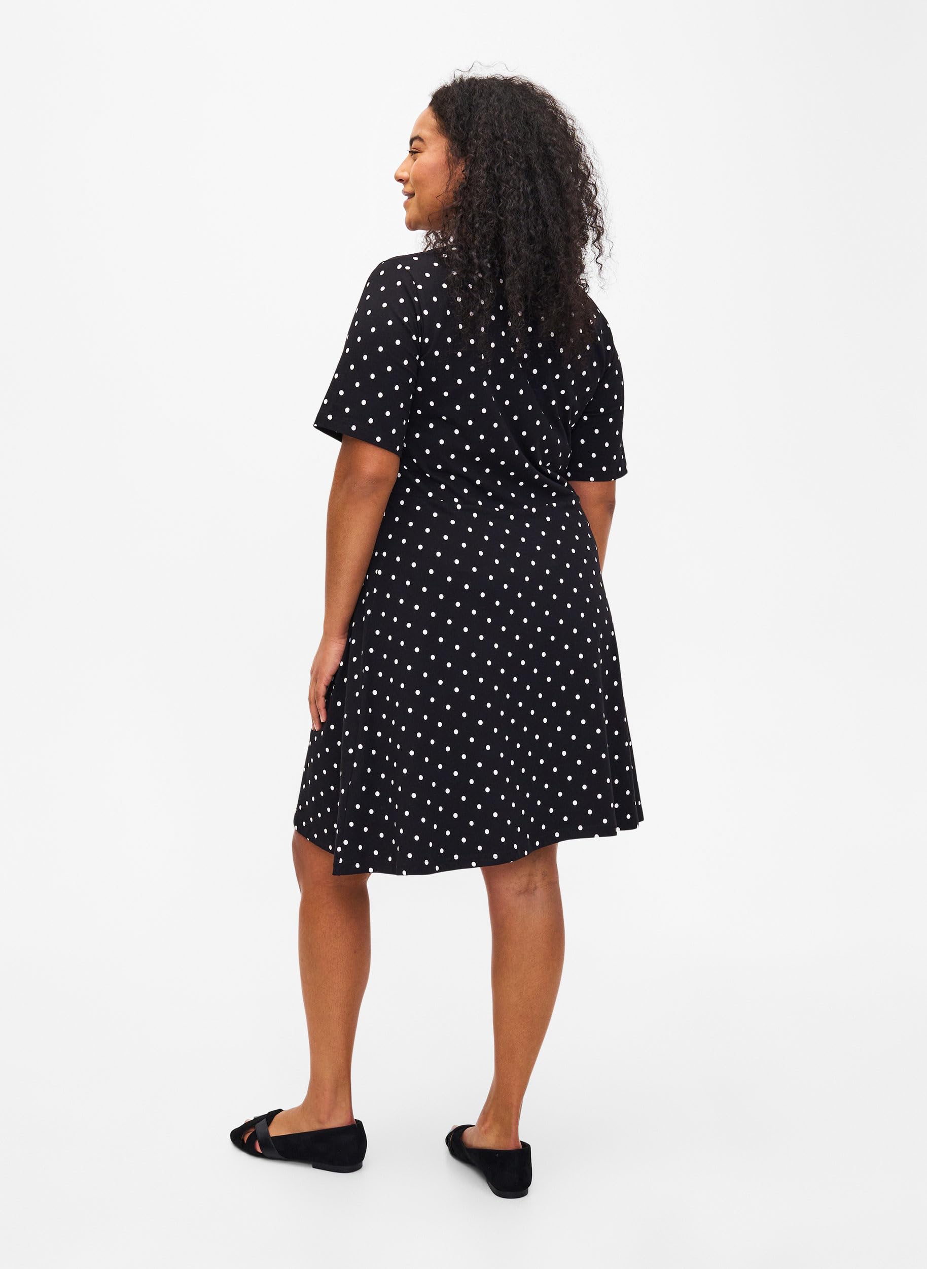 Zizzi Dresses Kleid Kurzarm Bio-Baumwolle Große Größen 42-60
