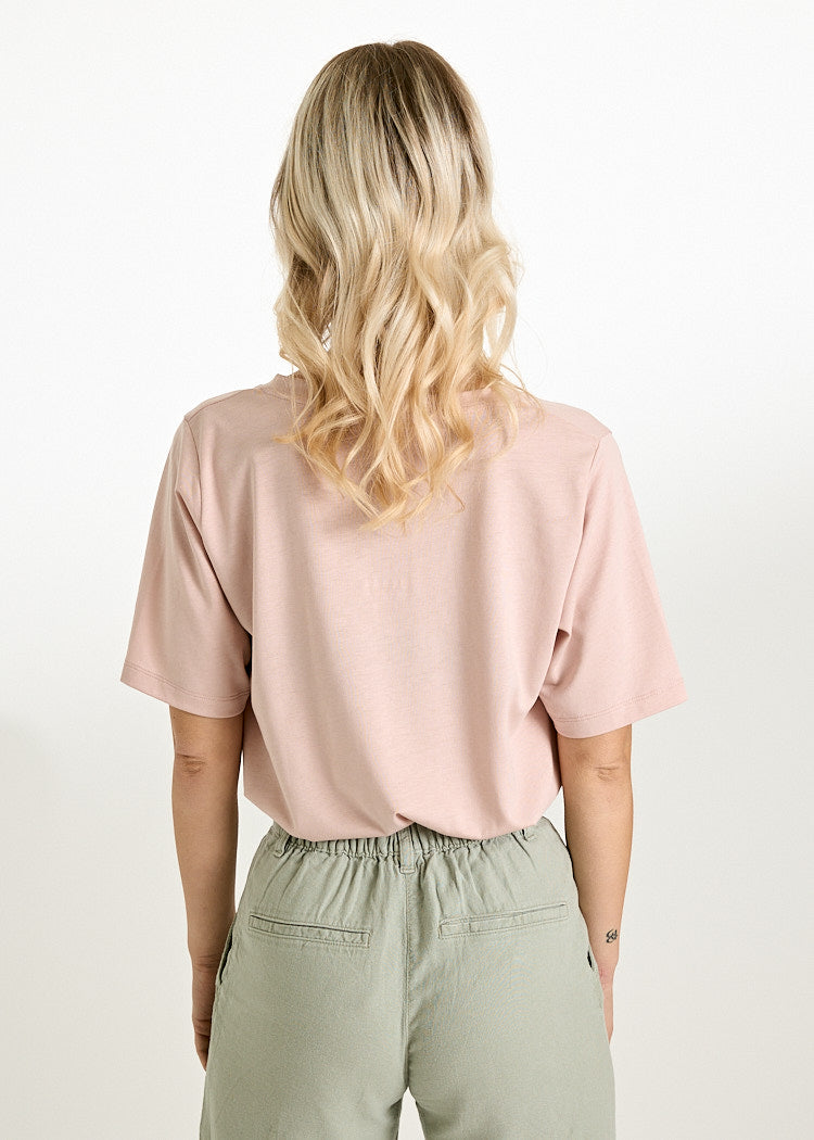 Wijld WoodShirt Frida T-Shirt Damen rosa Lyocell Bio-Baumwolle