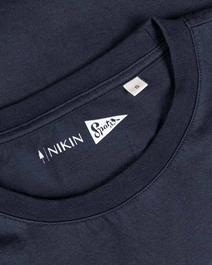 NIKIN TreeShirt Pocket Spatz T-Shirt Dark Navy Bio-Baumwolle