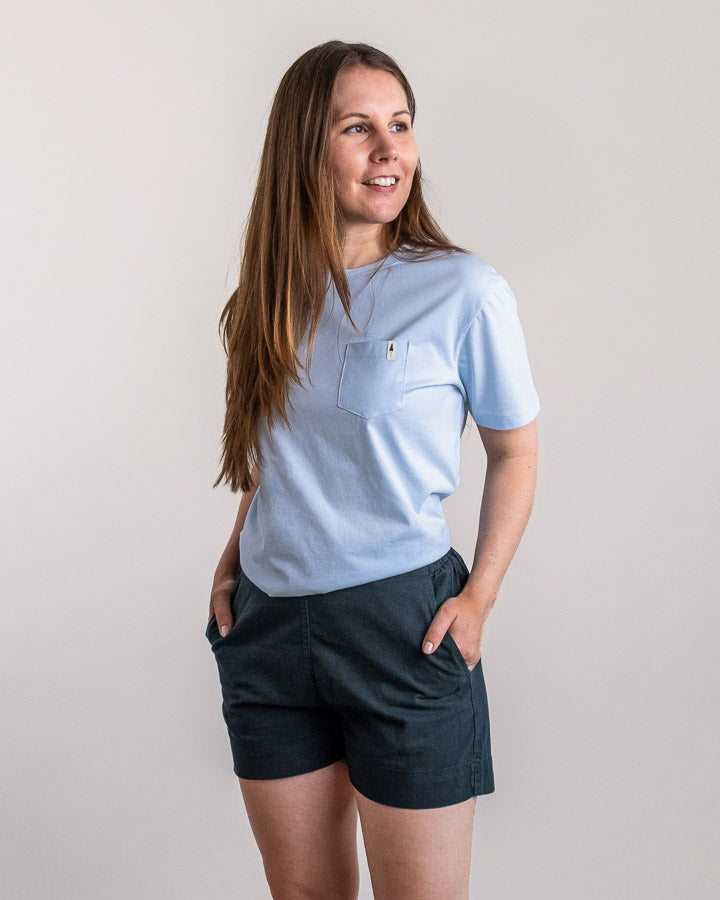 NIKIN TreeShorts Damen Shorts Dark Navy Hanf-Mix