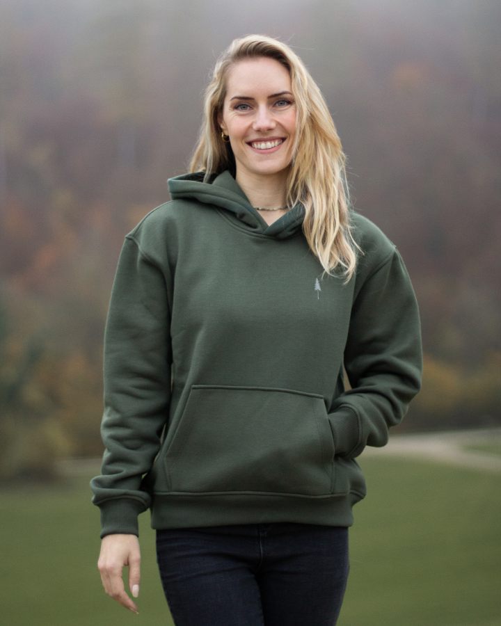 NIKIN TreeHoodie Circular Damen Hoodie Ash Green naNea