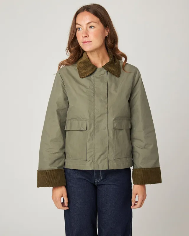 Peregrine Lomax Damenjacke Olive XS Wachs