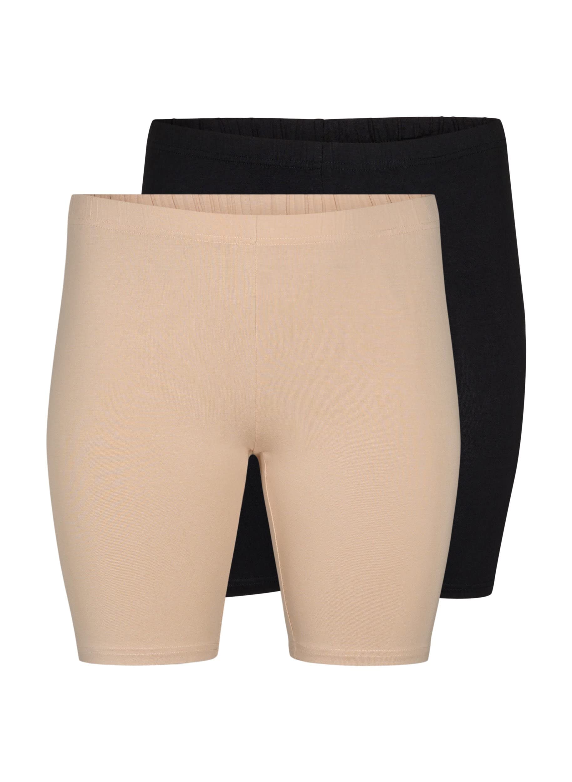Zizzi Radlershorts 2er-Pack Viskose große Größen