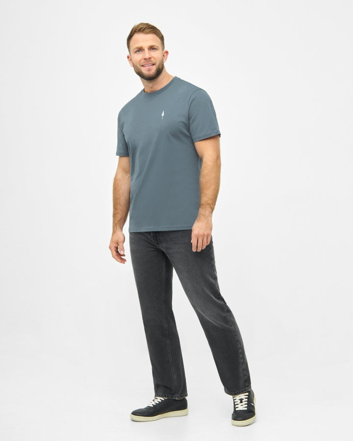 NIKIN TreeShirt Steel Blue T-Shirt Bio-Baumwolle