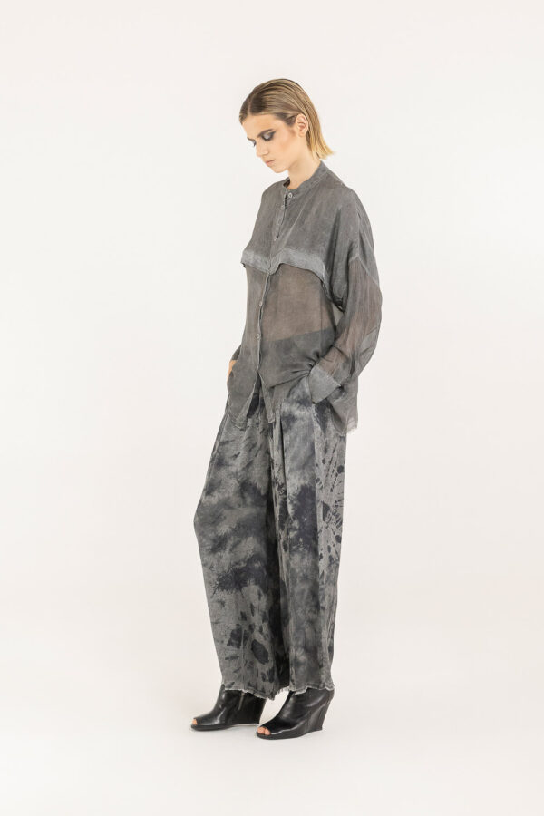 Sanctamuerte Camicie Camicia Boxy Over Bluse Viskose-Seide