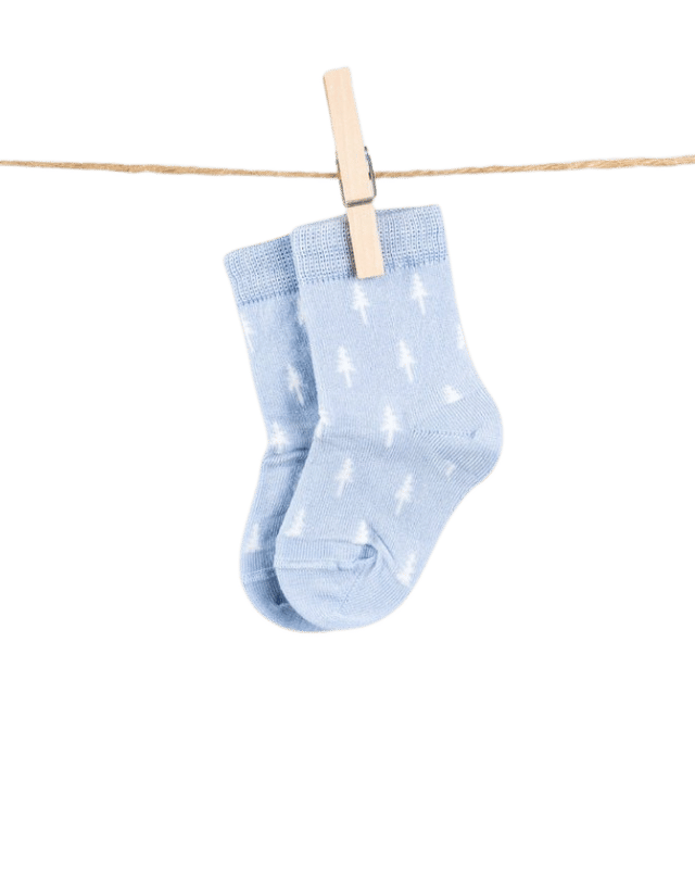 NIKIN TreeSocks Kids Allover Kindersocken Light Blue Bambus