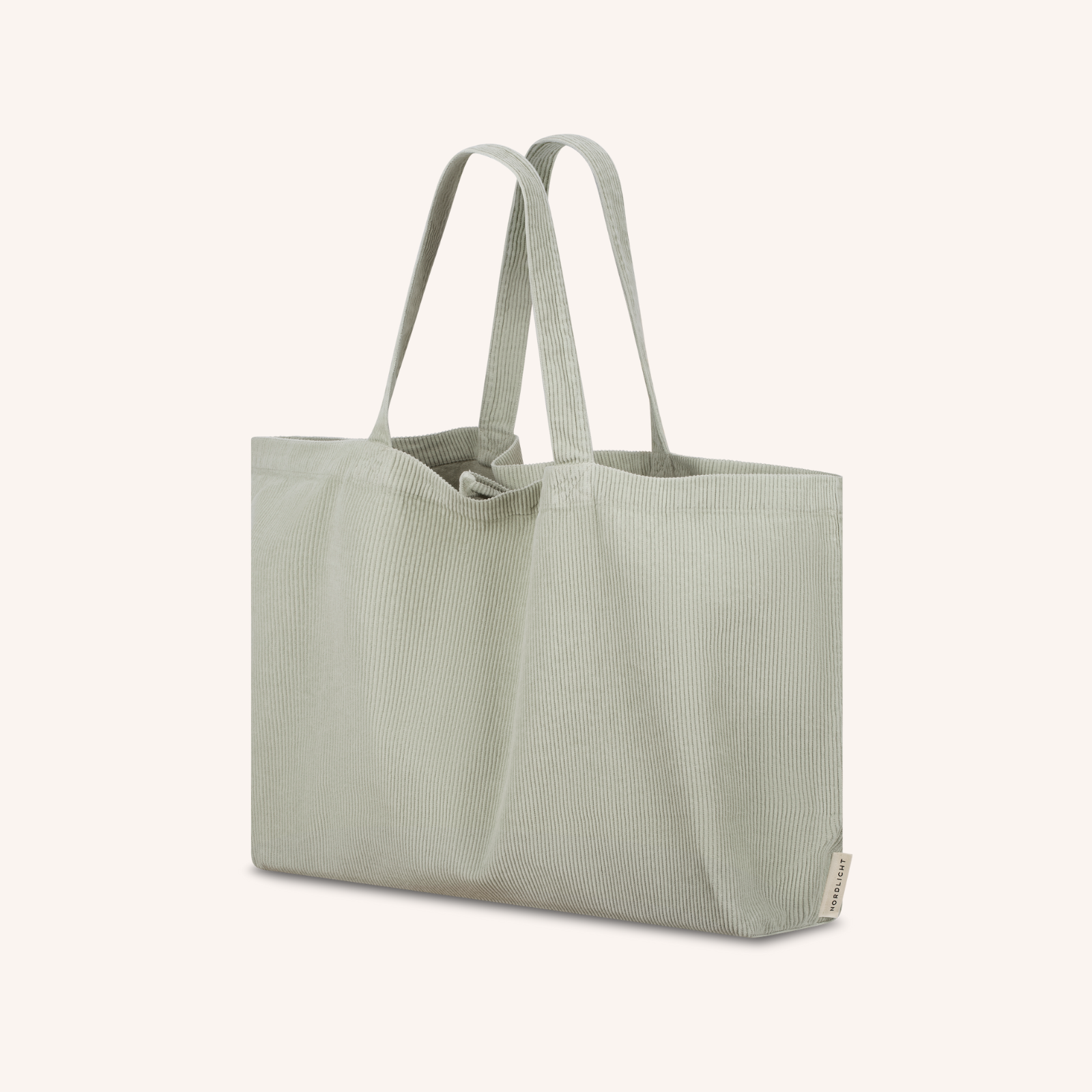 NORDLICHT Mari Cordtasche Shopper Salbei Bio-Baumwolle