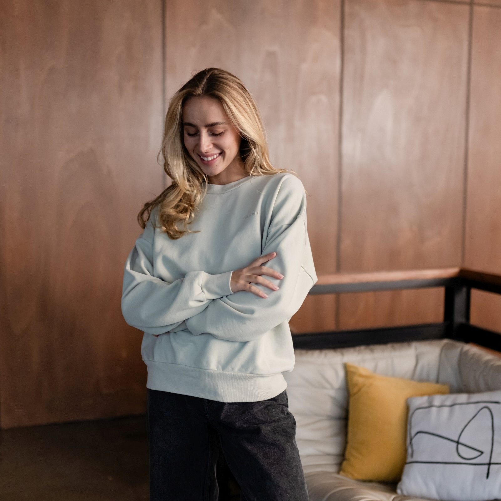 NORDLICHT Jonna Sweater Pullover Grün Bio-Baumwolle