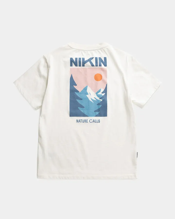 NIKIN TreeShirt Nature Calls Relaxed T-Shirt Damen Weiß