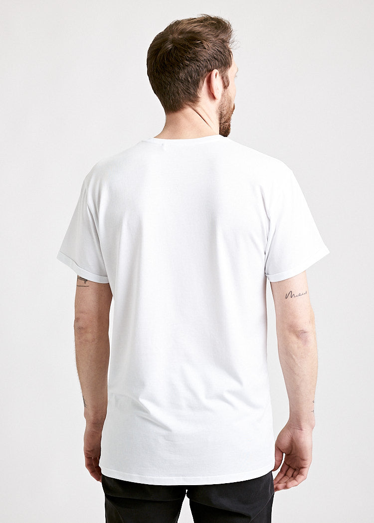 Wijld WoodShirt Turn Up Bright White Herren T-Shirt