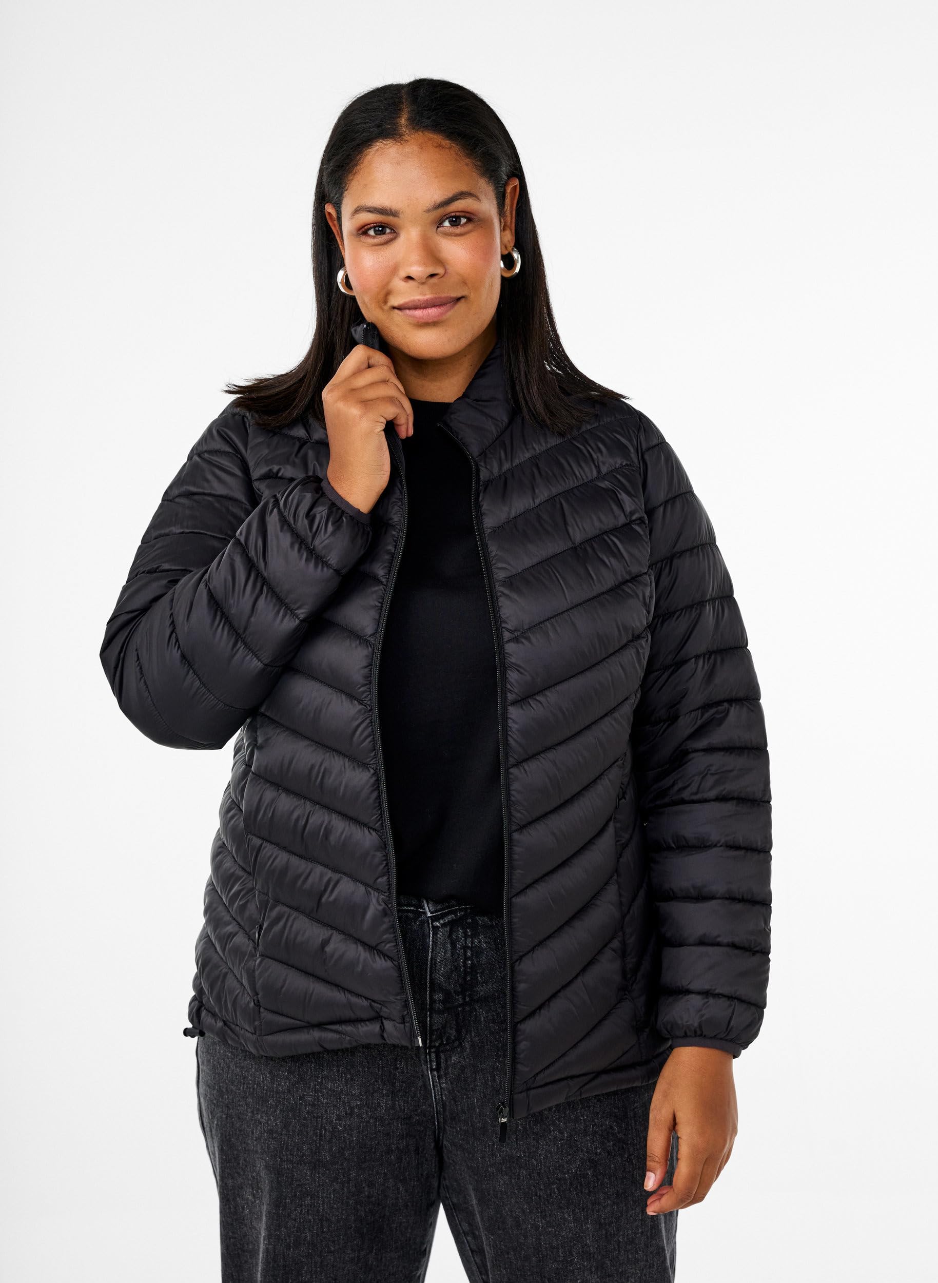 Zizzi Steppjacke Leicht Wattiert Reißverschluss Größen 42-60