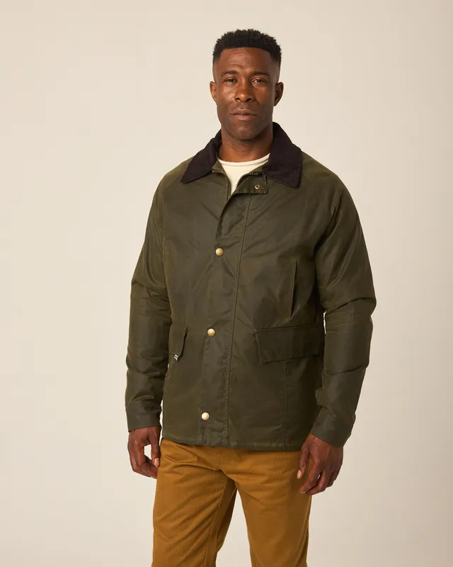 Peregrine Cooper Jacket Wachsjacke Olive Herren