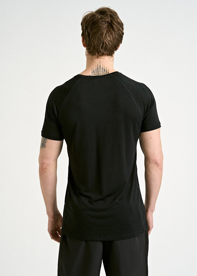 Wijld SportShirt Max Black Gray T-Shirt Herren Atmungsaktiv
