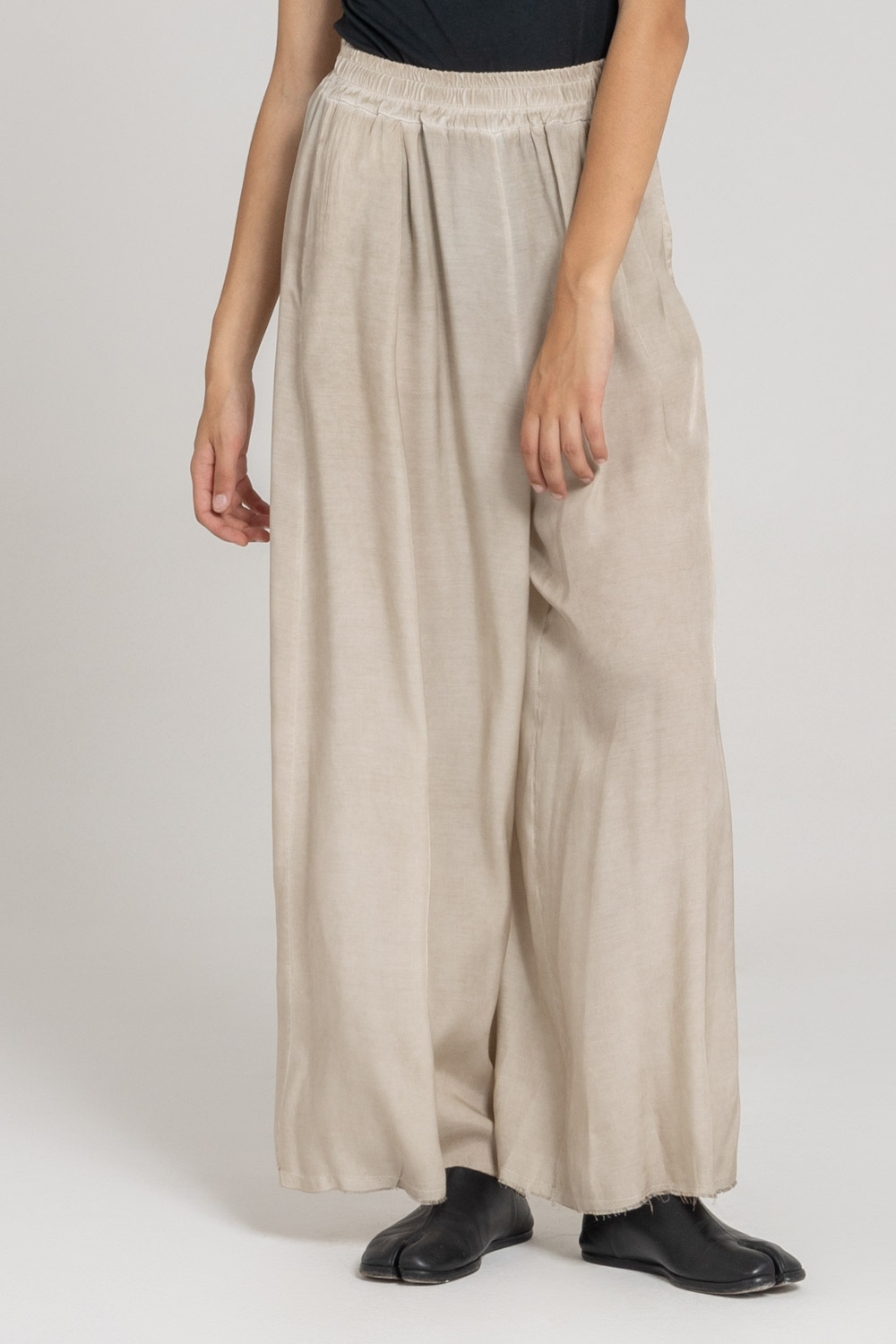 Sanctamuerte Pantaloni Palazzo Hose Viskose-Satin