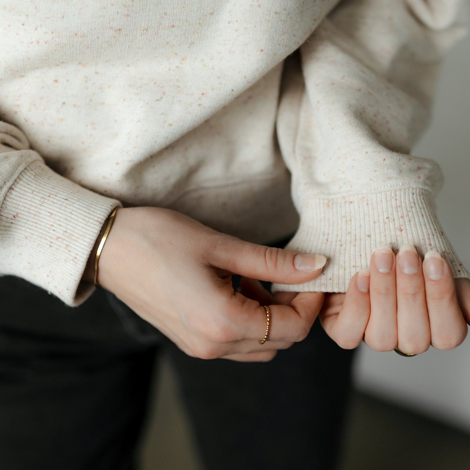 NORDLICHT Emma Sweater Pullover Bio-Baumwolle Punkte