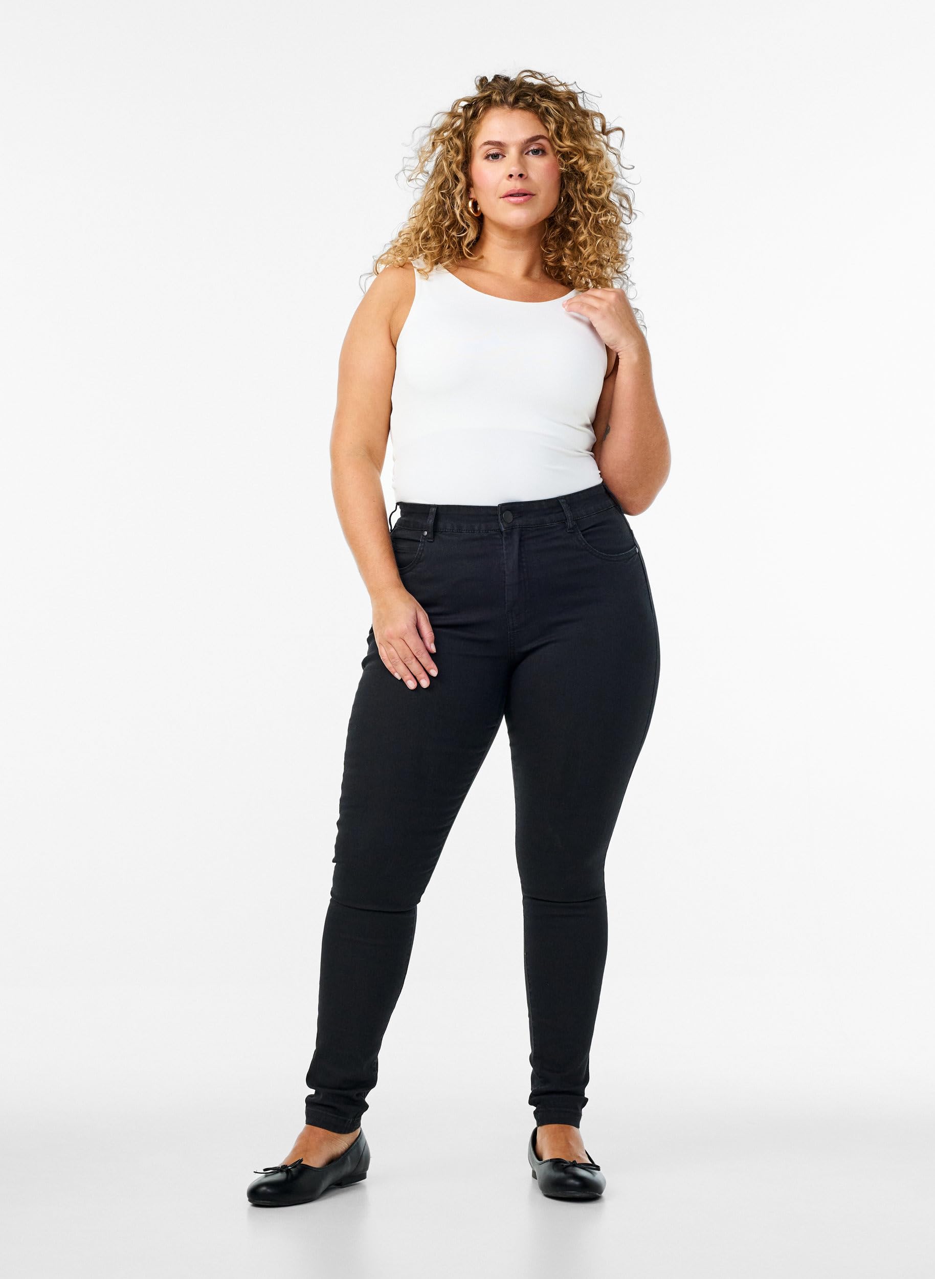 Zizzi Amy Jeans Super Slim hohe Taille große Größen