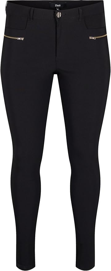 Zizzi Enganliegende Hose Viskosemischung Stretch