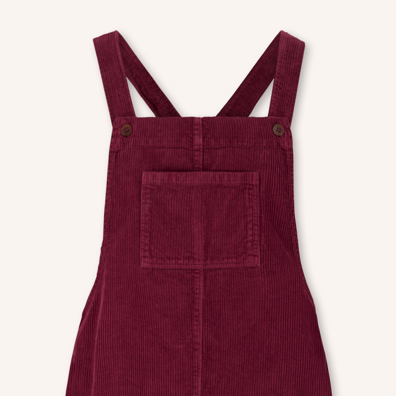Nordlicht Mika Cord Latzkleid Rot aus Bio-Baumwolle