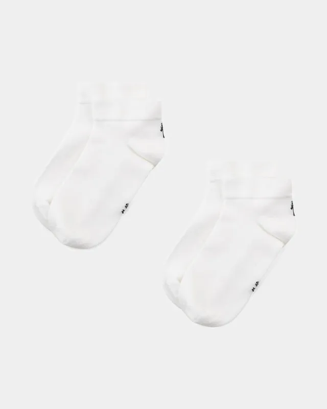 NIKIN TreeSocks Short Heel Sneakersocken Snow White