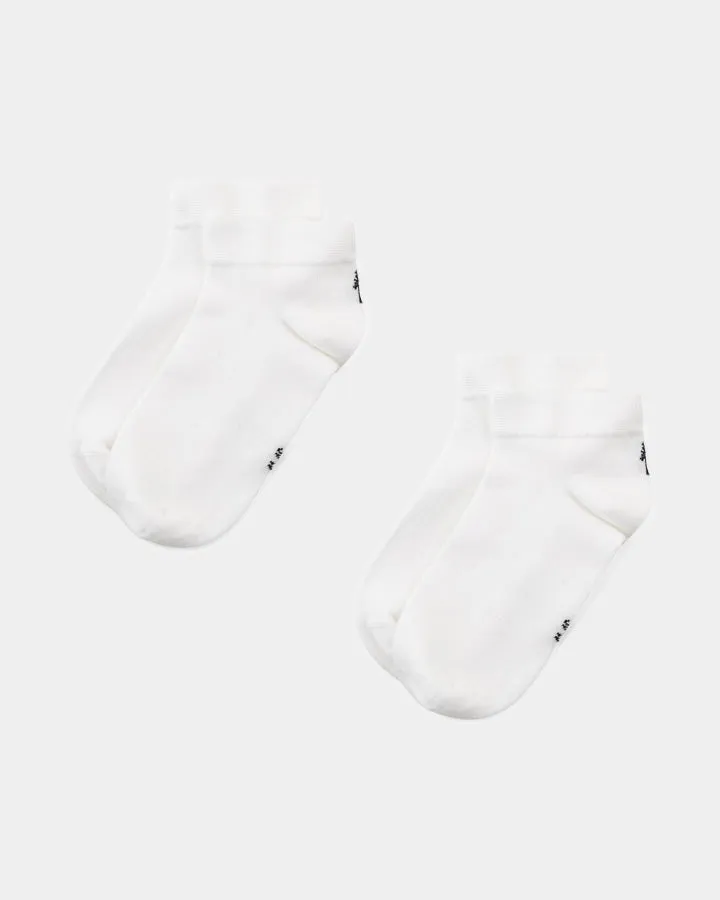NIKIN TreeSocks Short Heel Sneakersocken Snow White