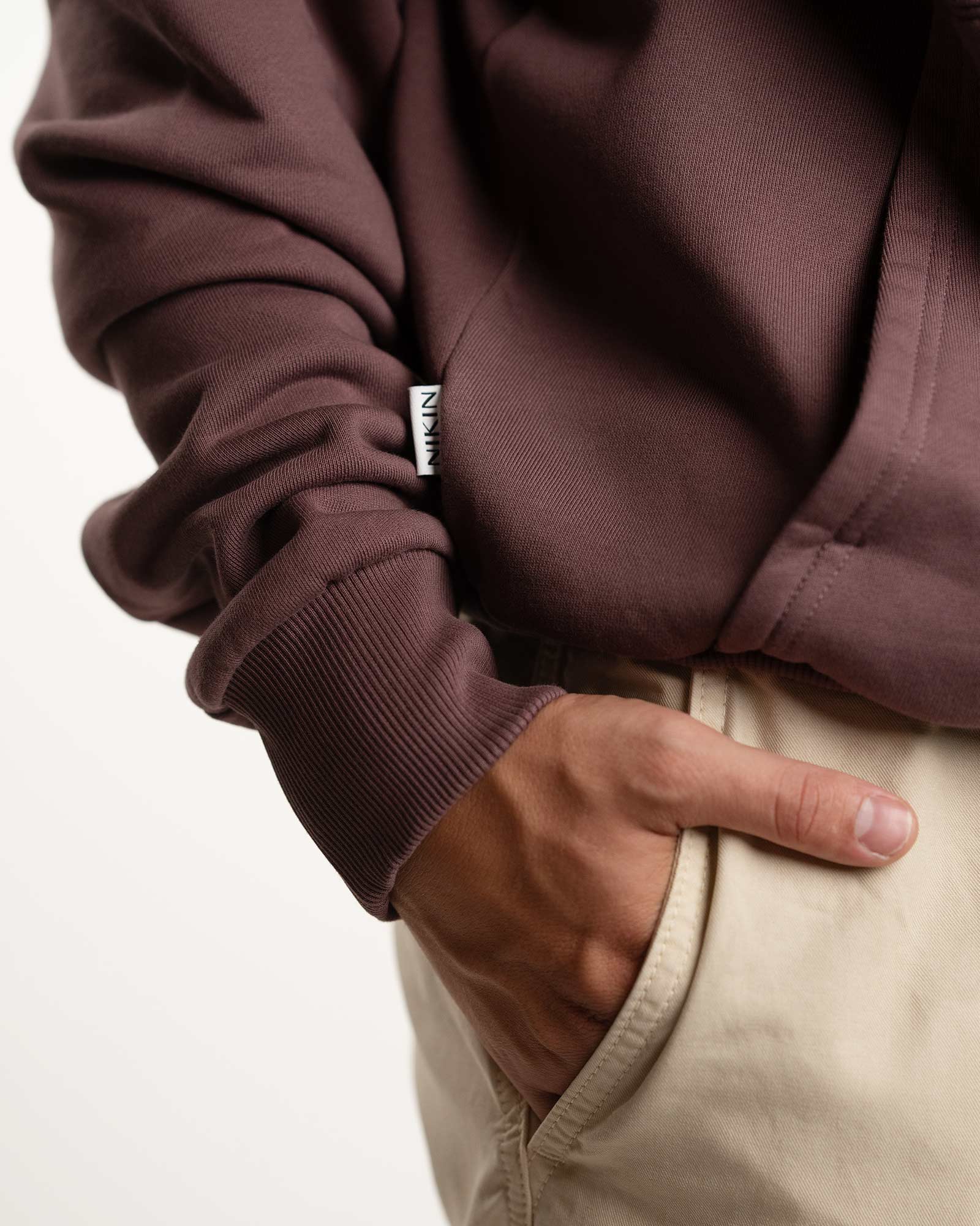 NIKIN TreeHoodie Oversized Hoodie Cocoa Bio-Baumwolle