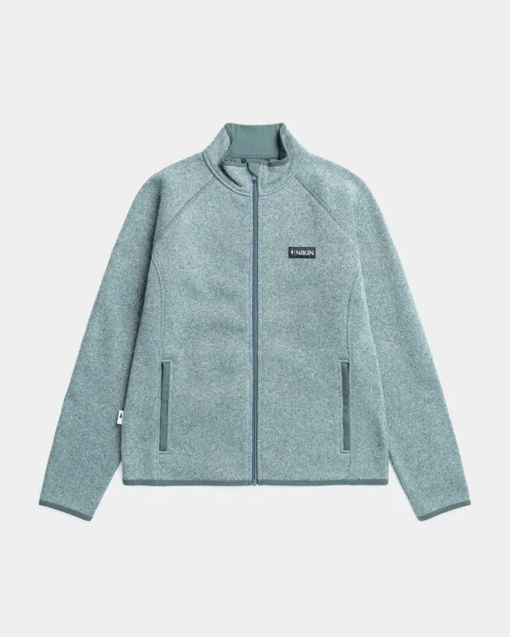 NIKIN TreeJacket Knitted Fleece Damenjacke Elemental Blue