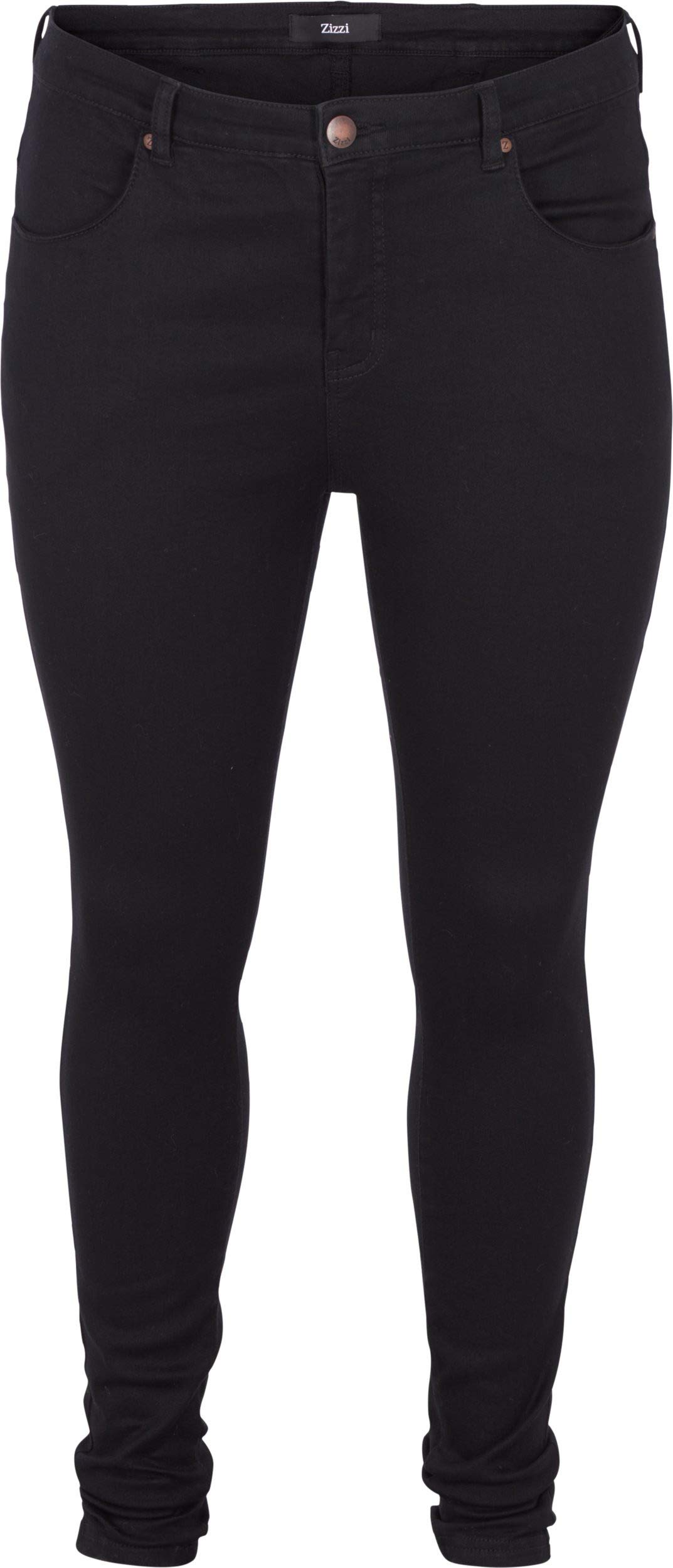 Zizzi Amy Super Slim Jeans Damen Schwarz Stretch