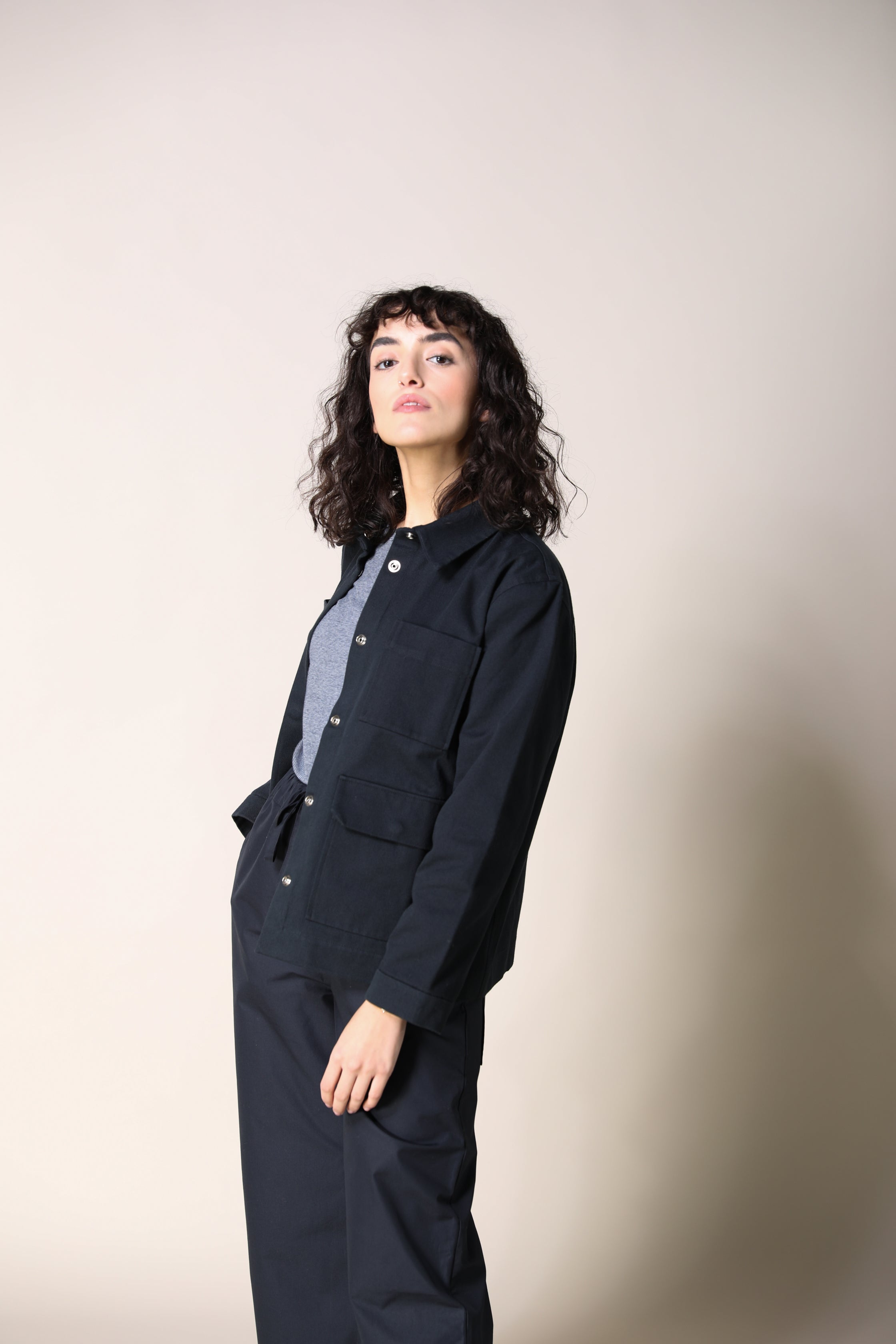 Christiane Strobel ELIN Workwear Jacke Bio-Twill Schwarz