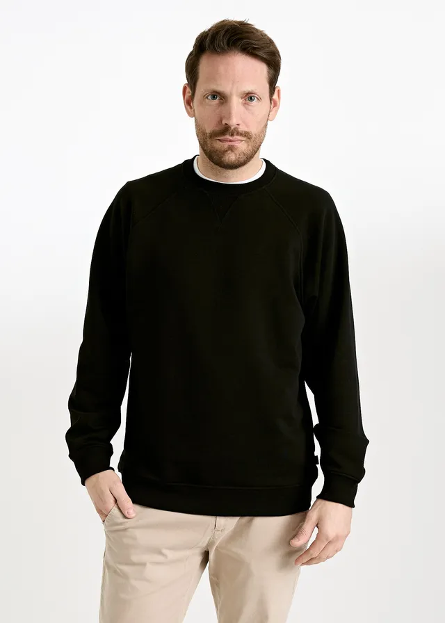 Wijld Sweater Edmund Herren Pullover Black Lyocell