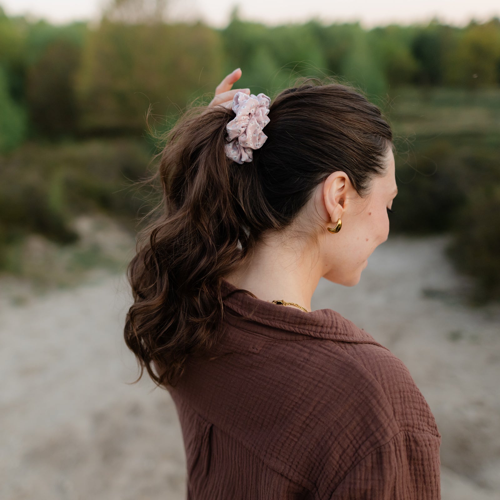NORDLICHT Ecovero Scrunchie Pink Haargummi