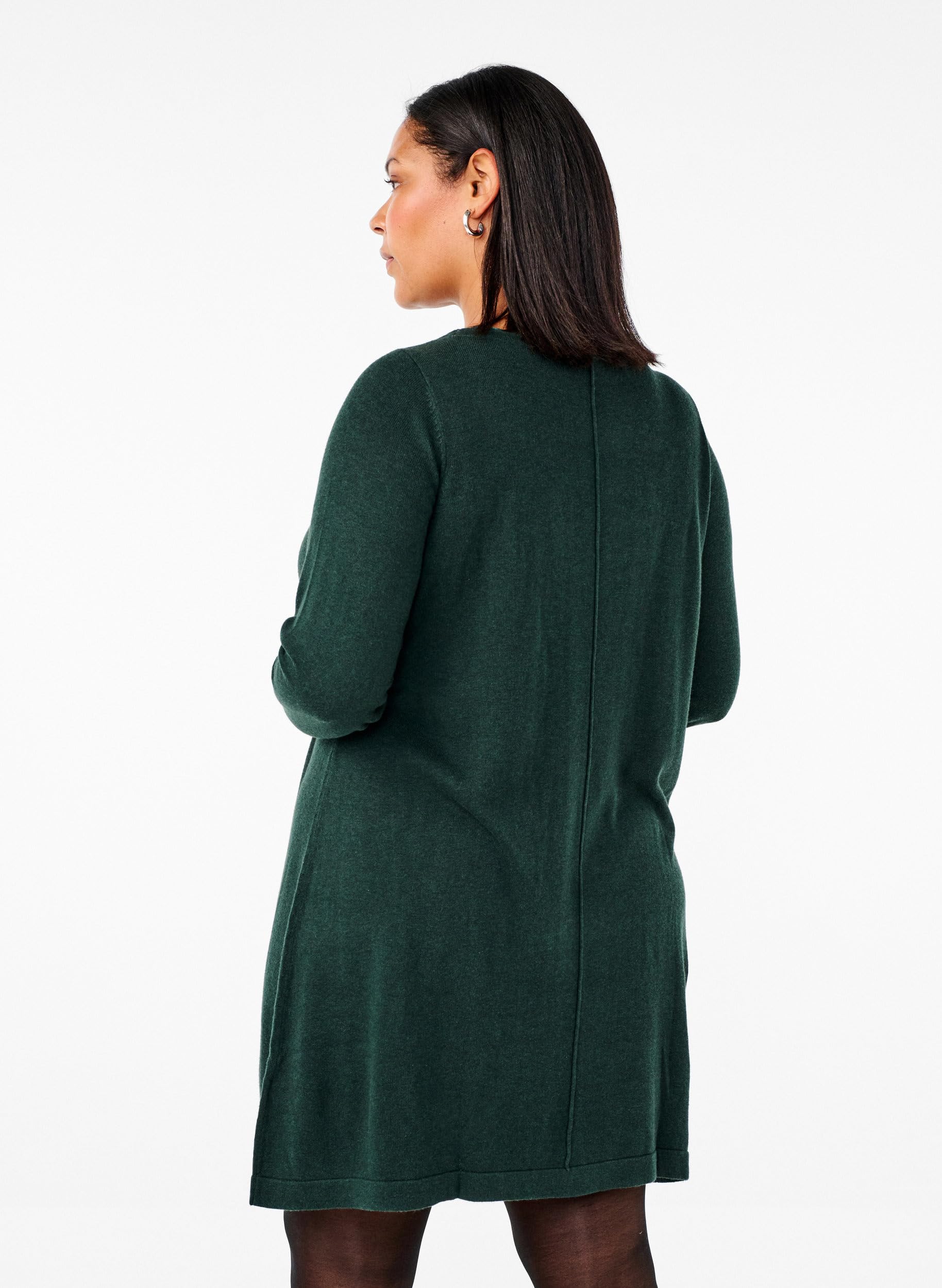 Zizzi Dresses Strickkleid Baumwolle Viskose Langarm