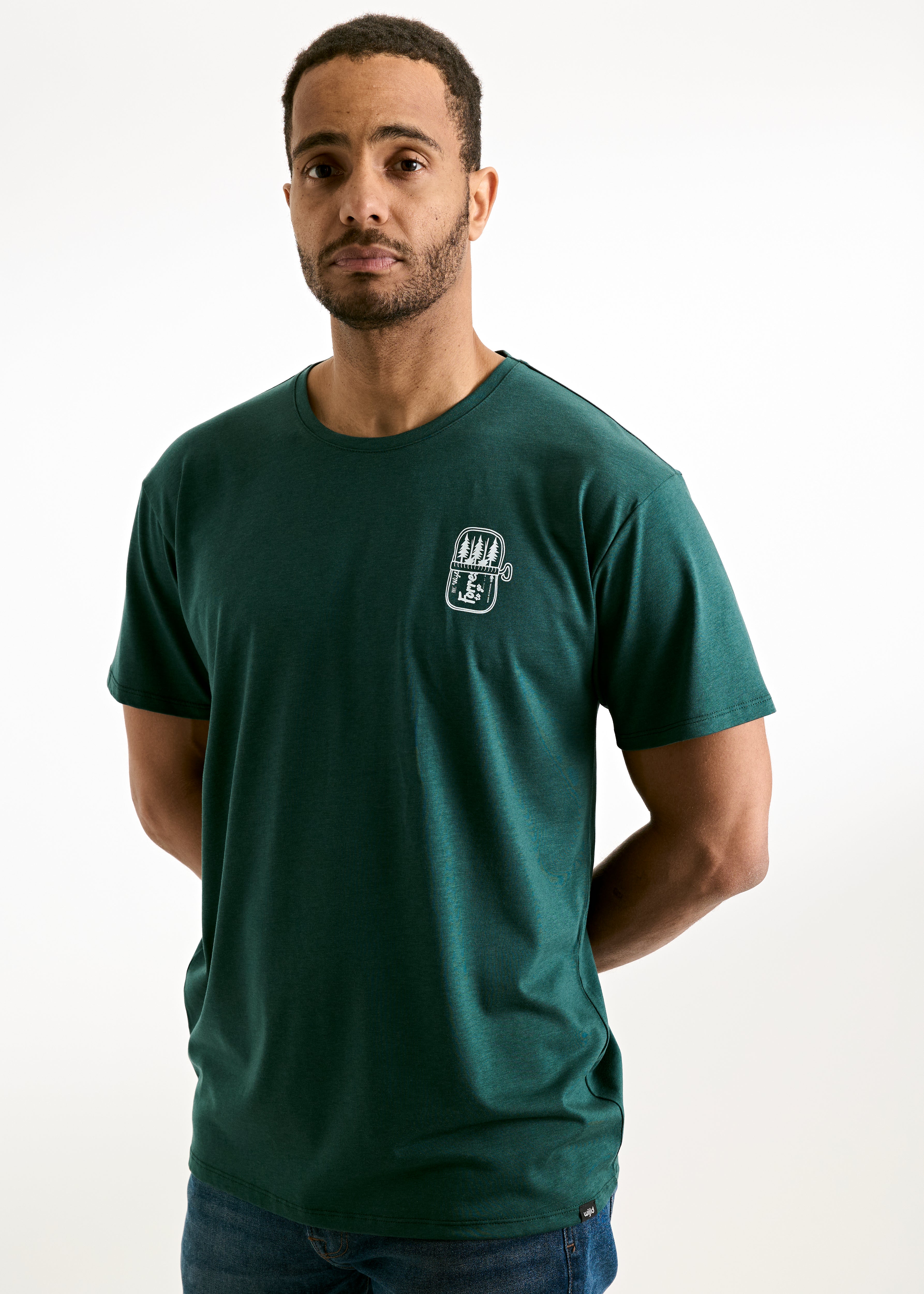 Wijld Timo Tin Full Of Trees Woodshirt Herren Lyocell
