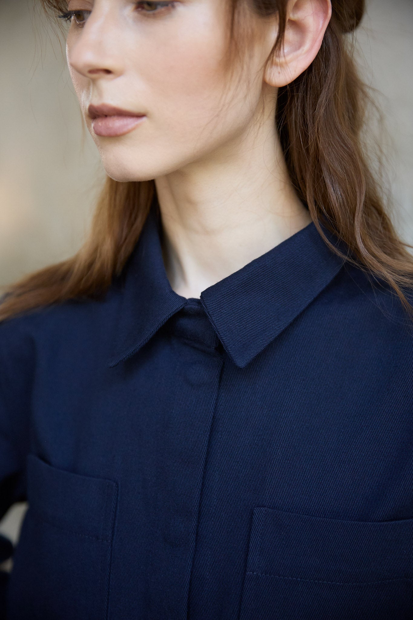 Christiane Strobel MARLENE Workwear Jacke Bio-Baumwolle Navy