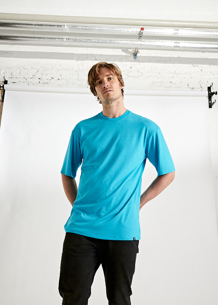 Wijld James Woodshirt T-Shirt Herren Blue Danoube Holz