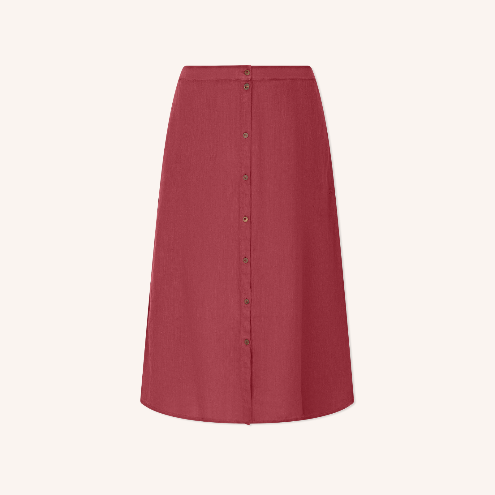 NORDLICHT Alia Leinenrock Midi 100% Leinen