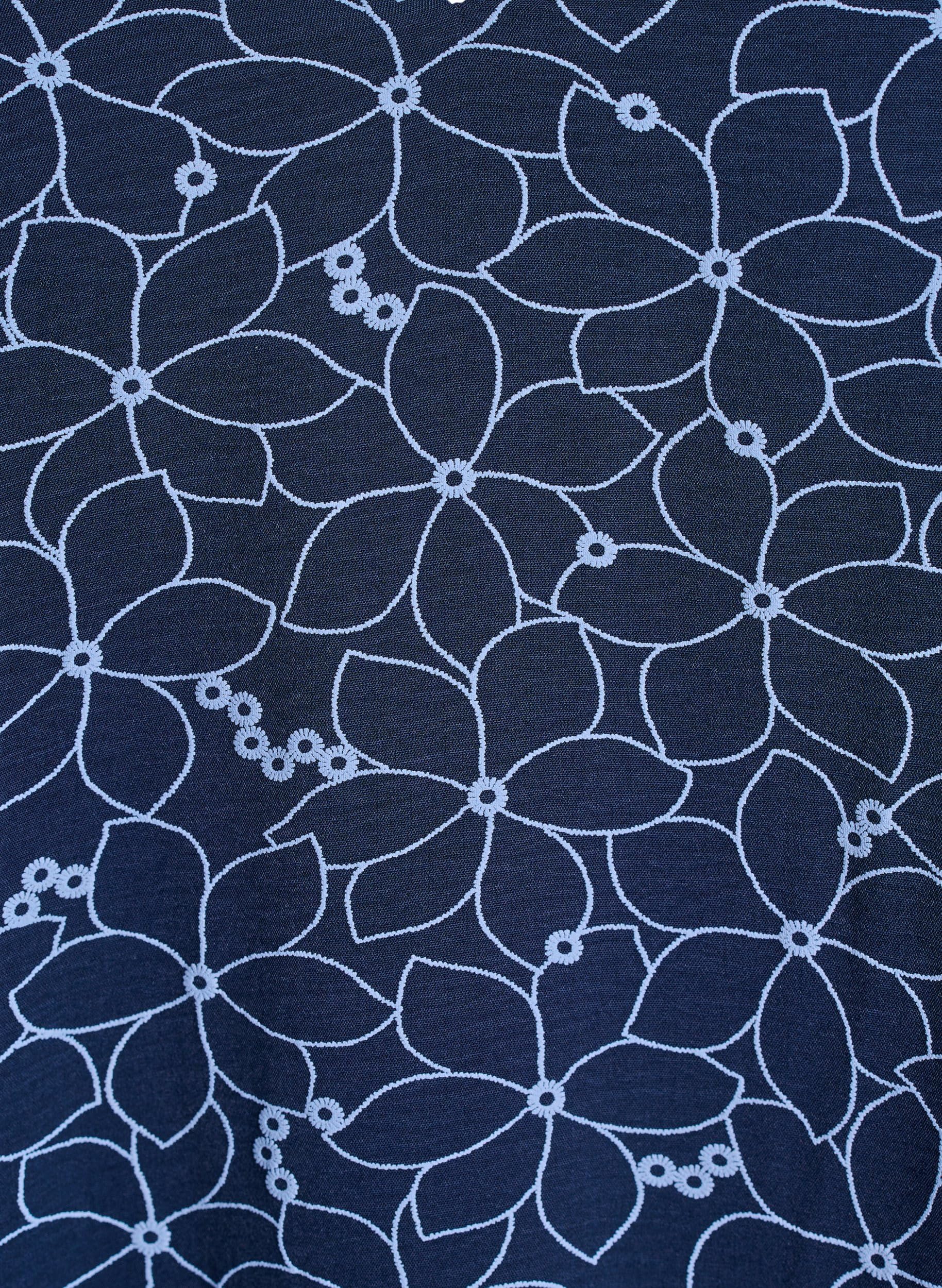 Zizzi Tunika Damen 3/4 Ärmel Blumenmuster große Größen