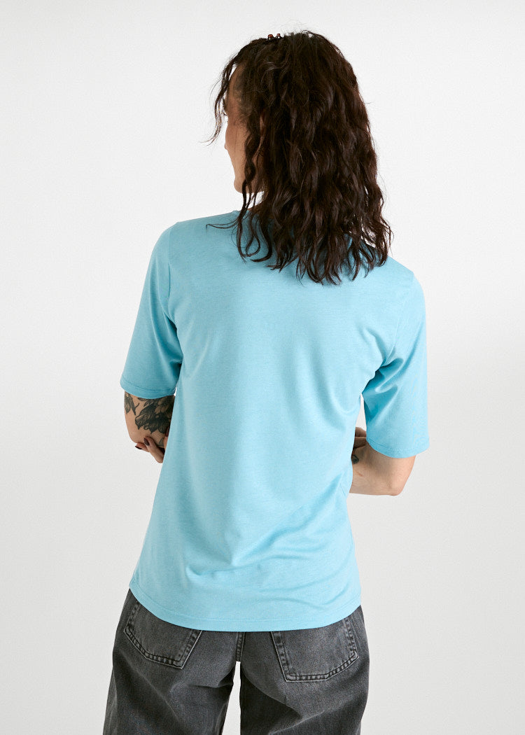 Wijld Lola Woodshirt T-Shirt Damen Milky Blue Holz