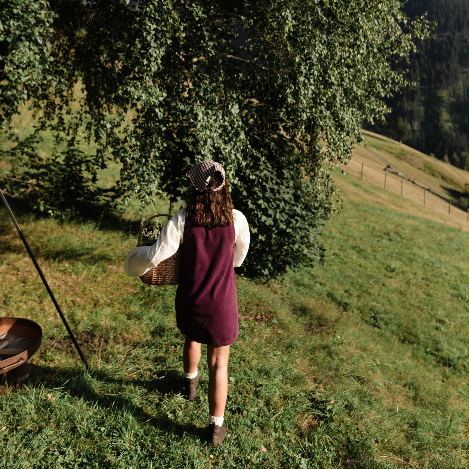NORDLICHT Ria Cordkleid Cherry Bio-Baumwolle A-Linie